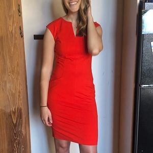 Lafayette 418 New York Midi Orange Dress